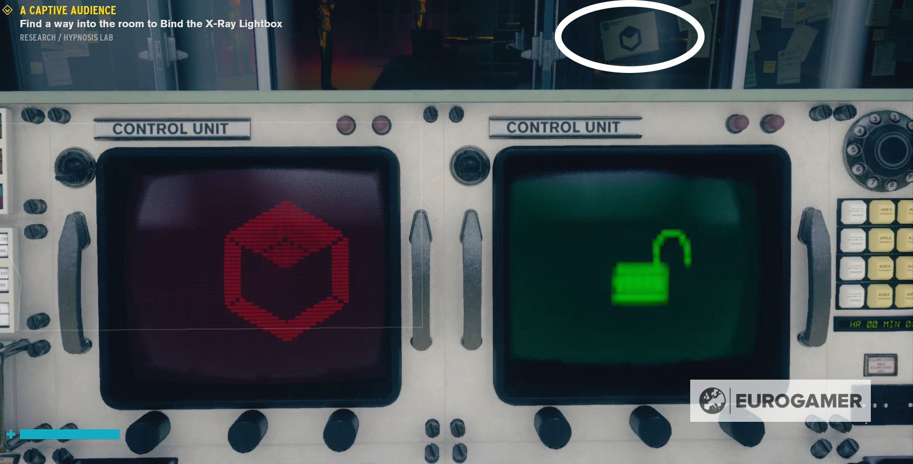 Control A Captive Audience mission, XRay Lightbox puzzle explained